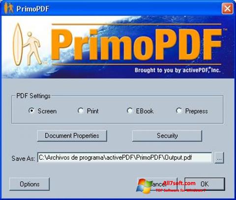 Screenshot PrimoPDF para Windows 7