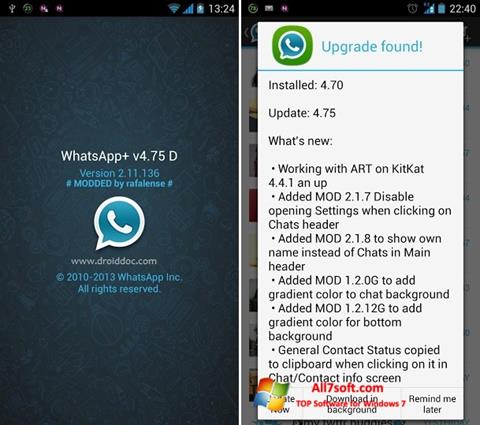 Screenshot WhatsApp Plus para Windows 7
