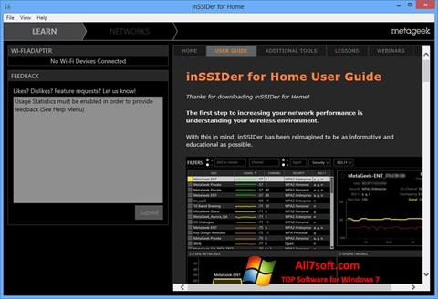 Screenshot InSSIDer para Windows 7