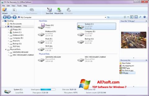 Screenshot RS File Recovery para Windows 7