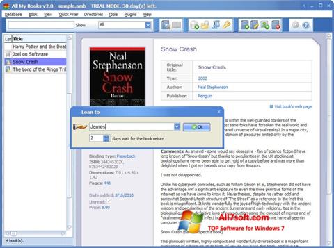 Screenshot All My Books para Windows 7
