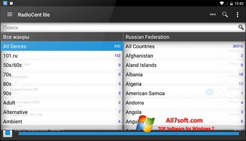 Screenshot Radiocent para Windows 7