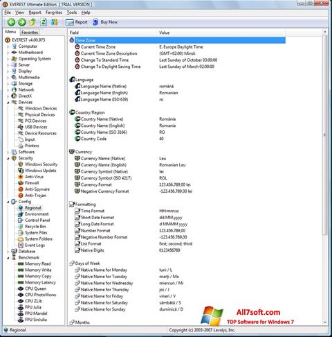 Screenshot EVEREST Ultimate Edition para Windows 7
