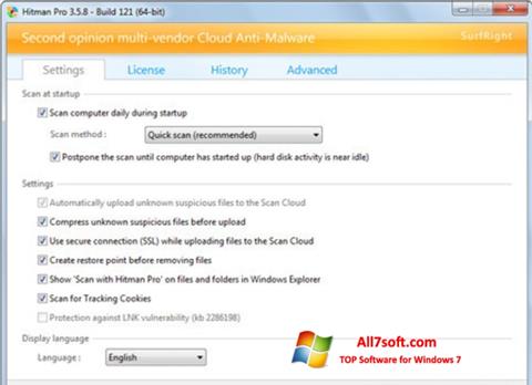 Screenshot HitmanPro para Windows 7