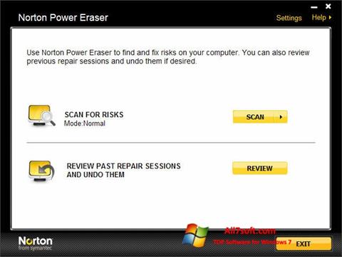 Screenshot Norton Power Eraser para Windows 7