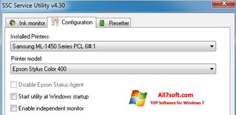 Screenshot SSC Service Utility para Windows 7