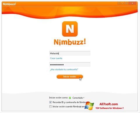 Screenshot Nimbuzz para Windows 7