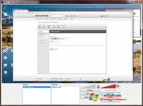 Screenshot Open Broadcaster Software para Windows 7