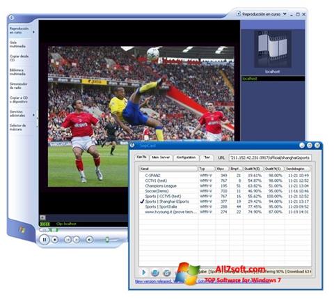 Screenshot SopCast para Windows 7