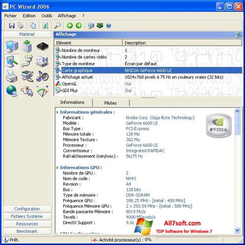 Screenshot PC Wizard para Windows 7