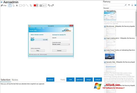 Screenshot AeroAdmin para Windows 7