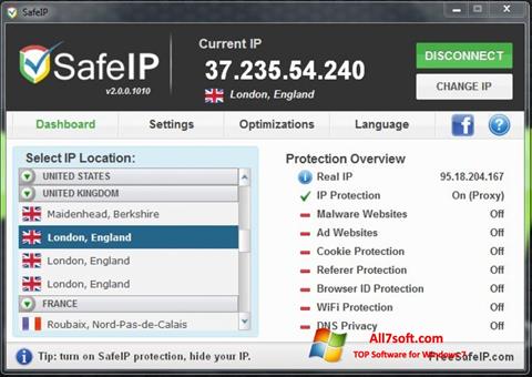 Screenshot SafeIP para Windows 7