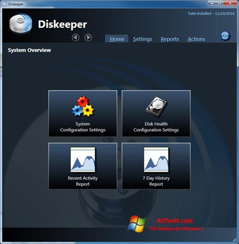 Screenshot Diskeeper para Windows 7