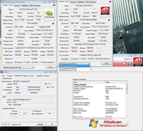 Screenshot GPU-Z para Windows 7