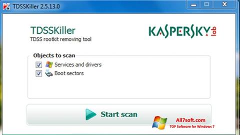 Screenshot Kaspersky TDSSKiller para Windows 7