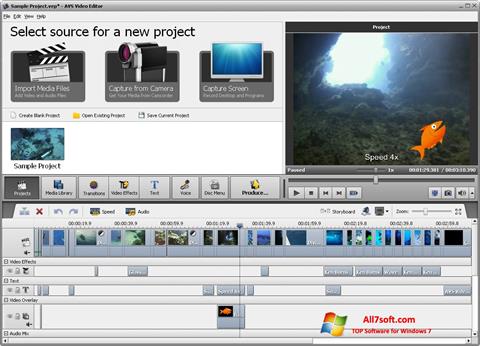 Screenshot AVS Video Editor para Windows 7