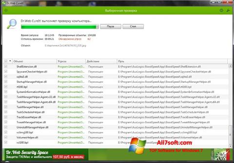 Screenshot Dr.Web para Windows 7