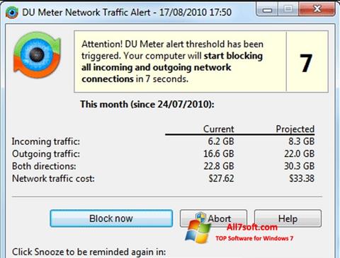 Screenshot DU Meter para Windows 7