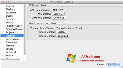 Screenshot Lame MP3 Encoder para Windows 7
