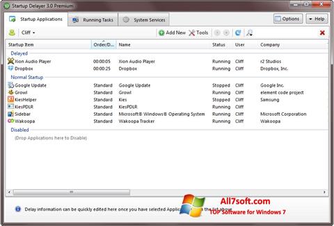 Screenshot Startup Delayer para Windows 7