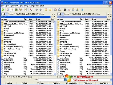 Screenshot Total Commander para Windows 7