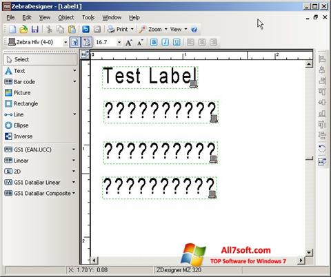 Screenshot Zebra Designer para Windows 7
