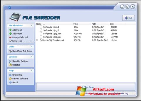 Screenshot File Shredder para Windows 7