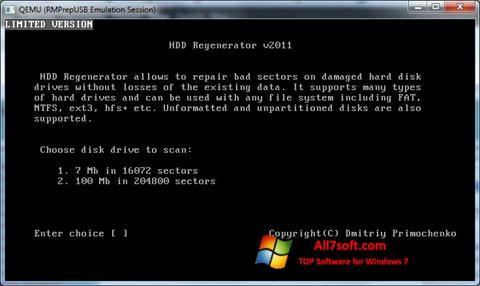 Screenshot HDD Regenerator para Windows 7