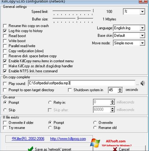 Screenshot KillCopy para Windows 7