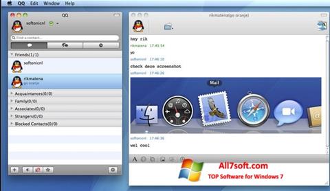 Screenshot QQ International para Windows 7