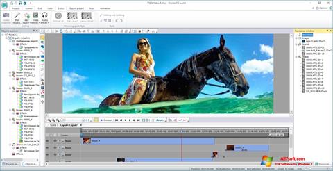 Screenshot VSDC Free Video Editor para Windows 7