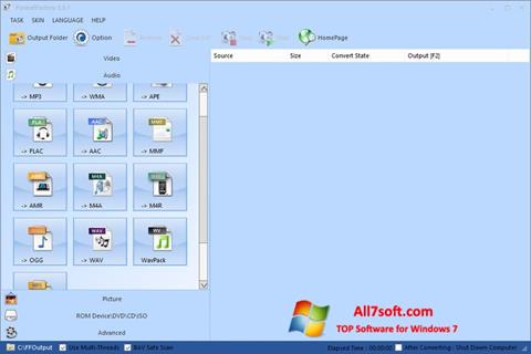 Screenshot Format Factory para Windows 7