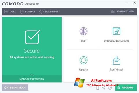 Screenshot Comodo Antivirus para Windows 7