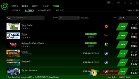 Screenshot Razer Cortex para Windows 7